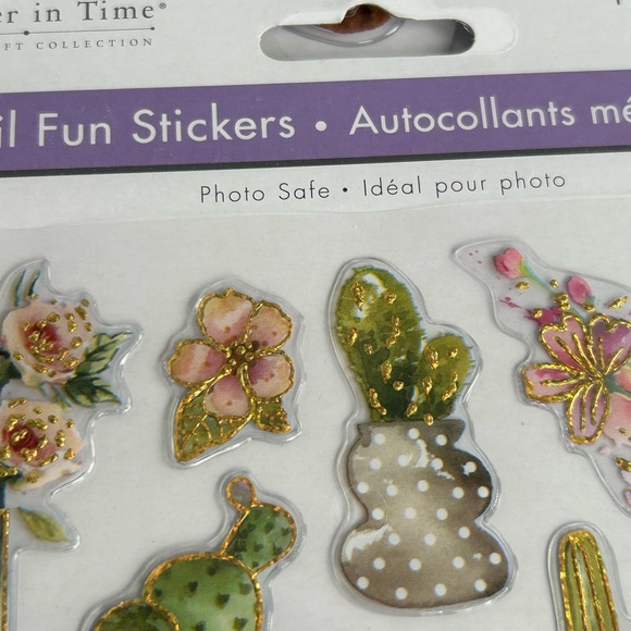 🌻4/$20 Foil Fun Plant Floral Stickers Three New For Junk Journals Art & Crafts - Picture 6 of 14